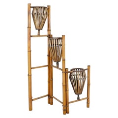 1970’s Folding Bamboo Plant Stand