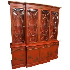 Vintage Chinoiserie Breakfront by Karges