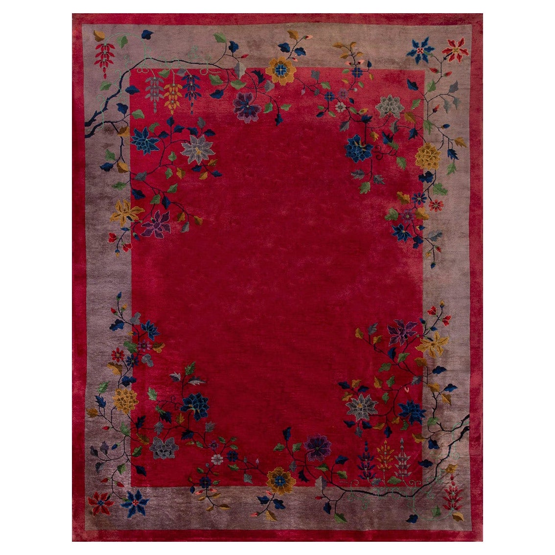 Tappeto Art Deco cinese degli anni '20 8' 9" x 11' 5"