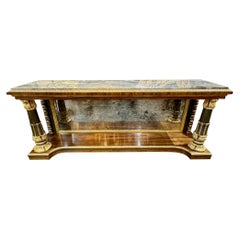 19th Century English Regency Style Rosewood Console