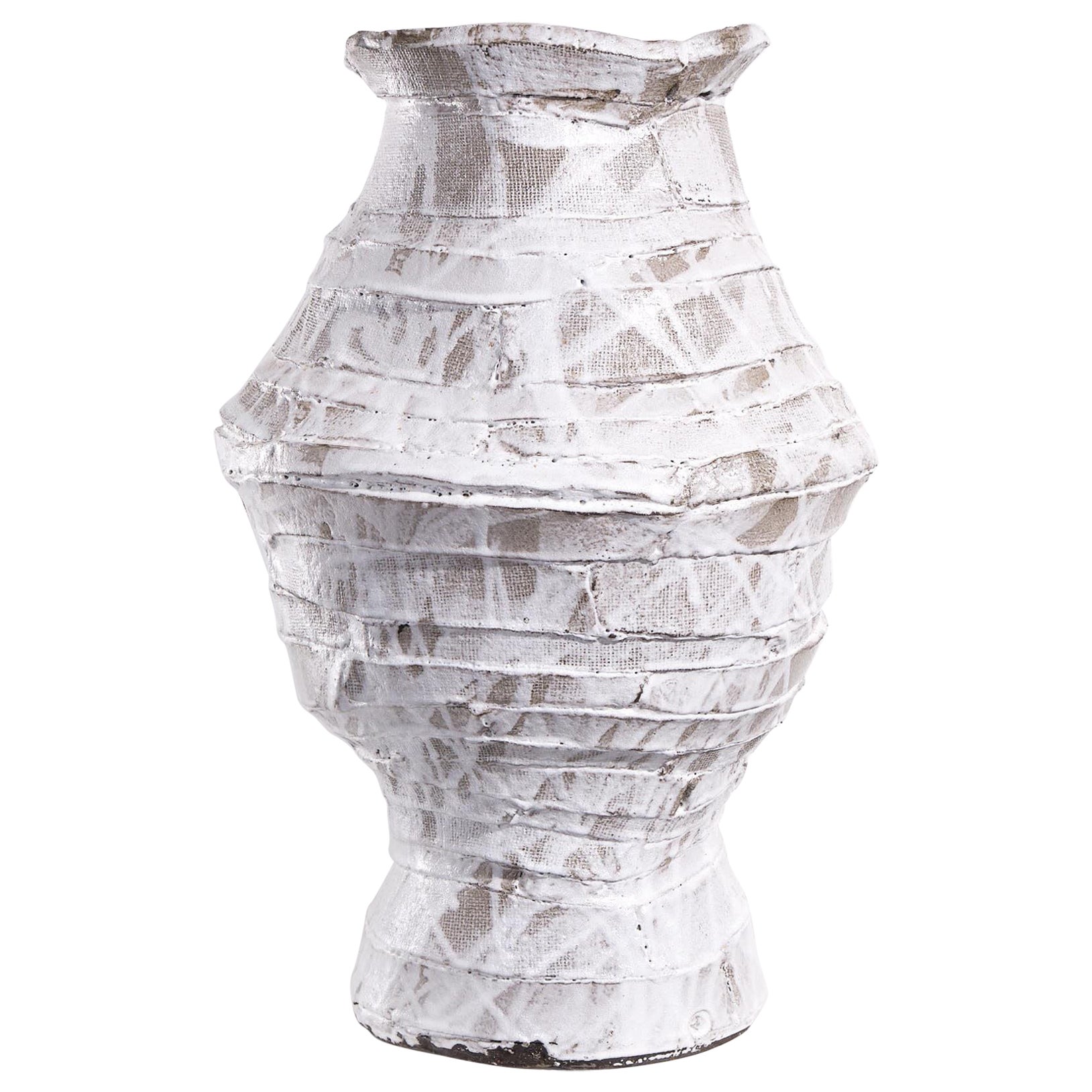Maryanne Nicholls, White Vessel with Wavering Lip
