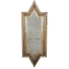 Angular Silver Leafed Mirror 2