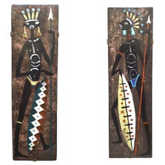 Prunella Clough, Pair of wall plaques