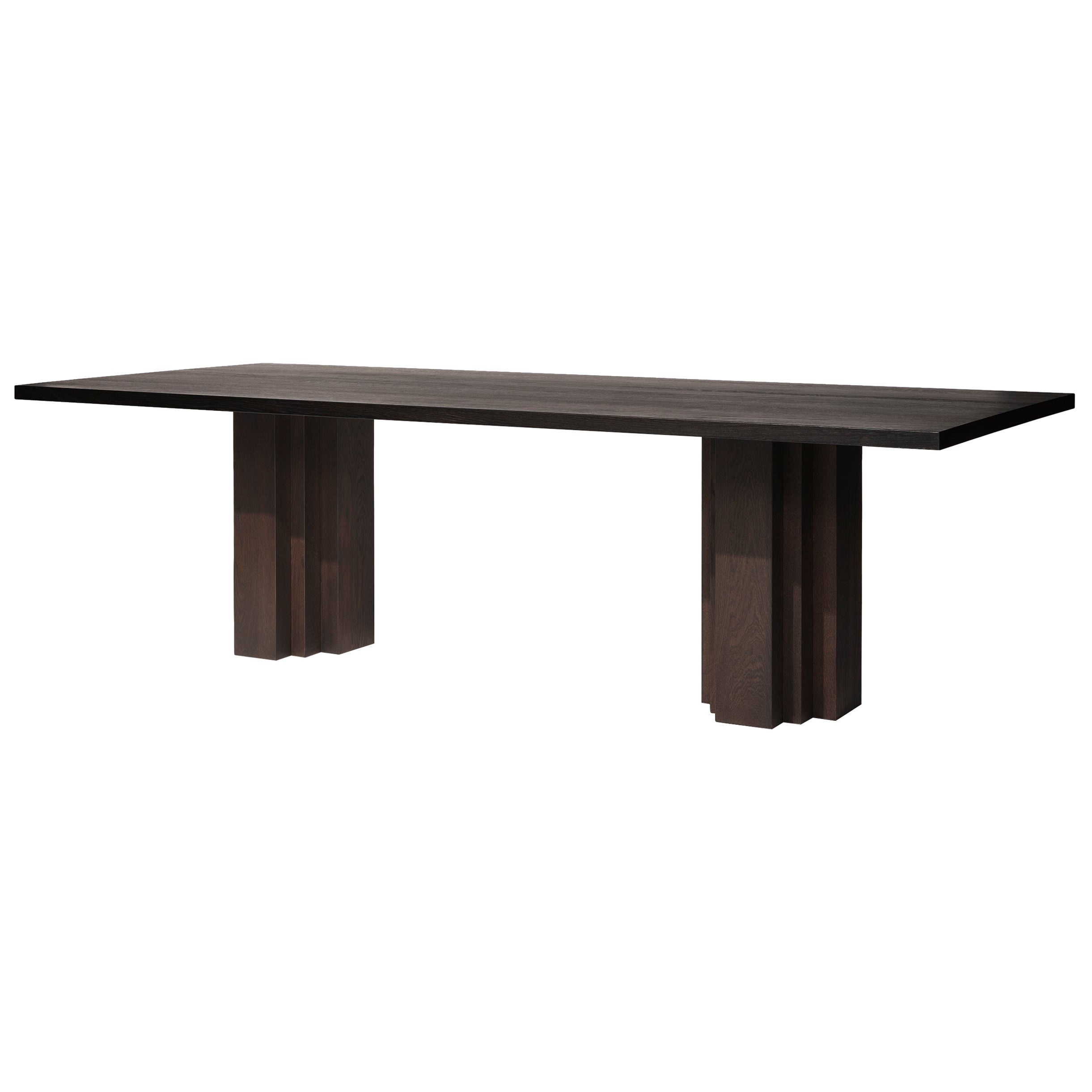 Table de salle à manger Brut en Oak Brown massif par Mokko