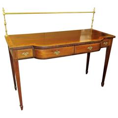 English Geo IV Marquetry Inlaid Mahogany Hepplewhite Huntboard or Server 2