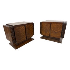 Tables de chevet en noyer The Modernity - Lot de 2
