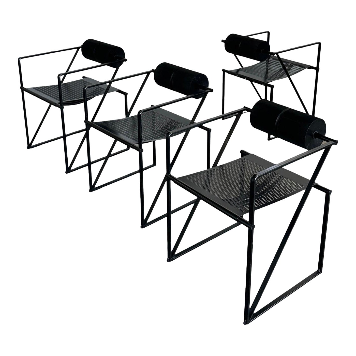 Sillas Seconda de Mario Botta para Alias, Juego de 4 hacia 1980