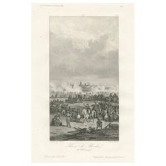 Antique Triumph of Revolution: The Capture of Breda, 1795 – An Engraved Masterpiece