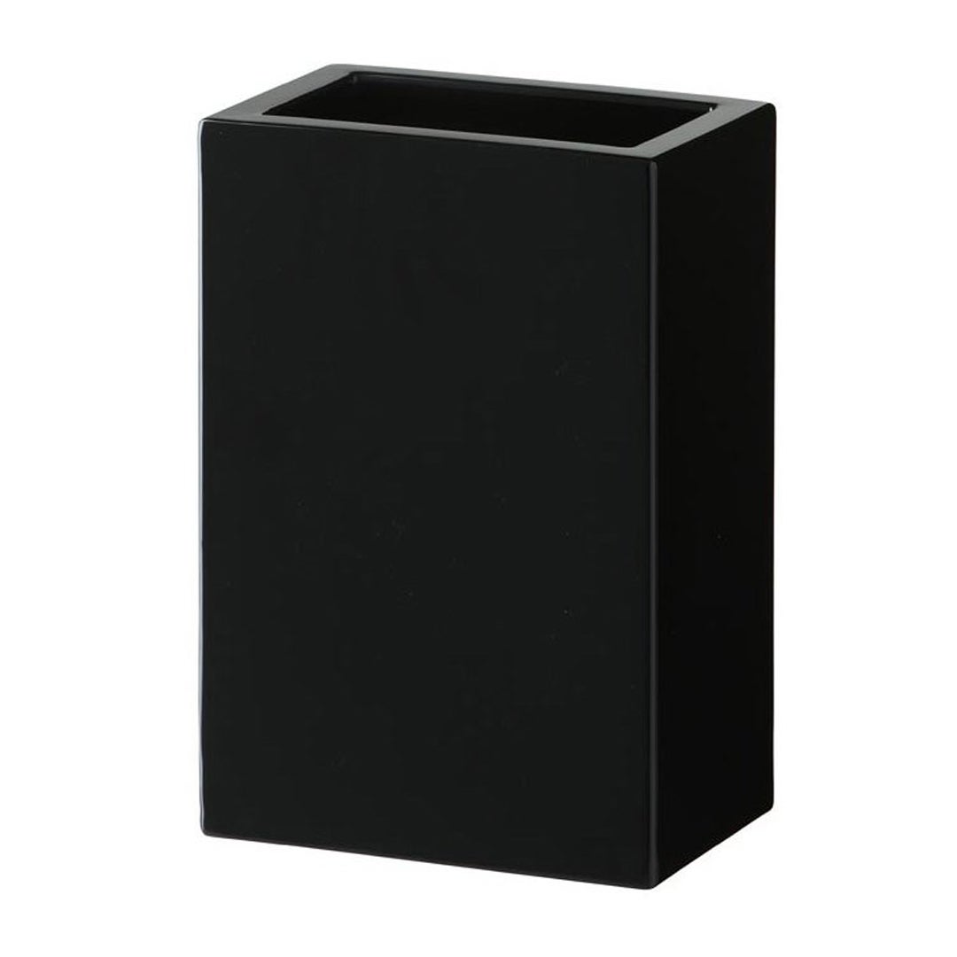 Vaso piccolo con base nera di SLIDE Studio A in vendita
