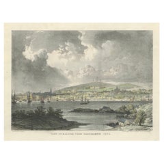 Vue panoramique de Halifax depuis l'anse Dartmouth - Un joyau côtier de 1828
