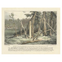 Grenzmarkierung an der Quelle des St. Croix River, 1817 - ein historisches diplomatisches Monument