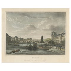 Romantic View of Paris – A Rare 1832 Engraving by Thomas Kelly