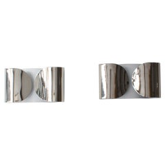 Pair of Afra and Tobia Scarpa “Foglio” wall lights, 1970s