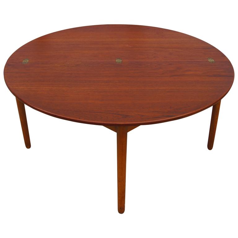Teak Folding Coffee Table By Poul Volther For Frem Rojle For Sale At 1stdibs