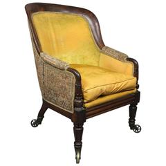 Grand William IV Rosewood Bergere Chair 9
