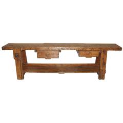 Antique 19th Century Italian Carpenter
s Bench
