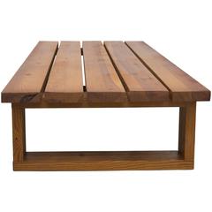 Aat Van Apeldoorn Pine Slat Wood Bench for Houtwerk Hattem, 1970