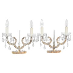 Maison Jansen Style Girandole Table Lamps Pair