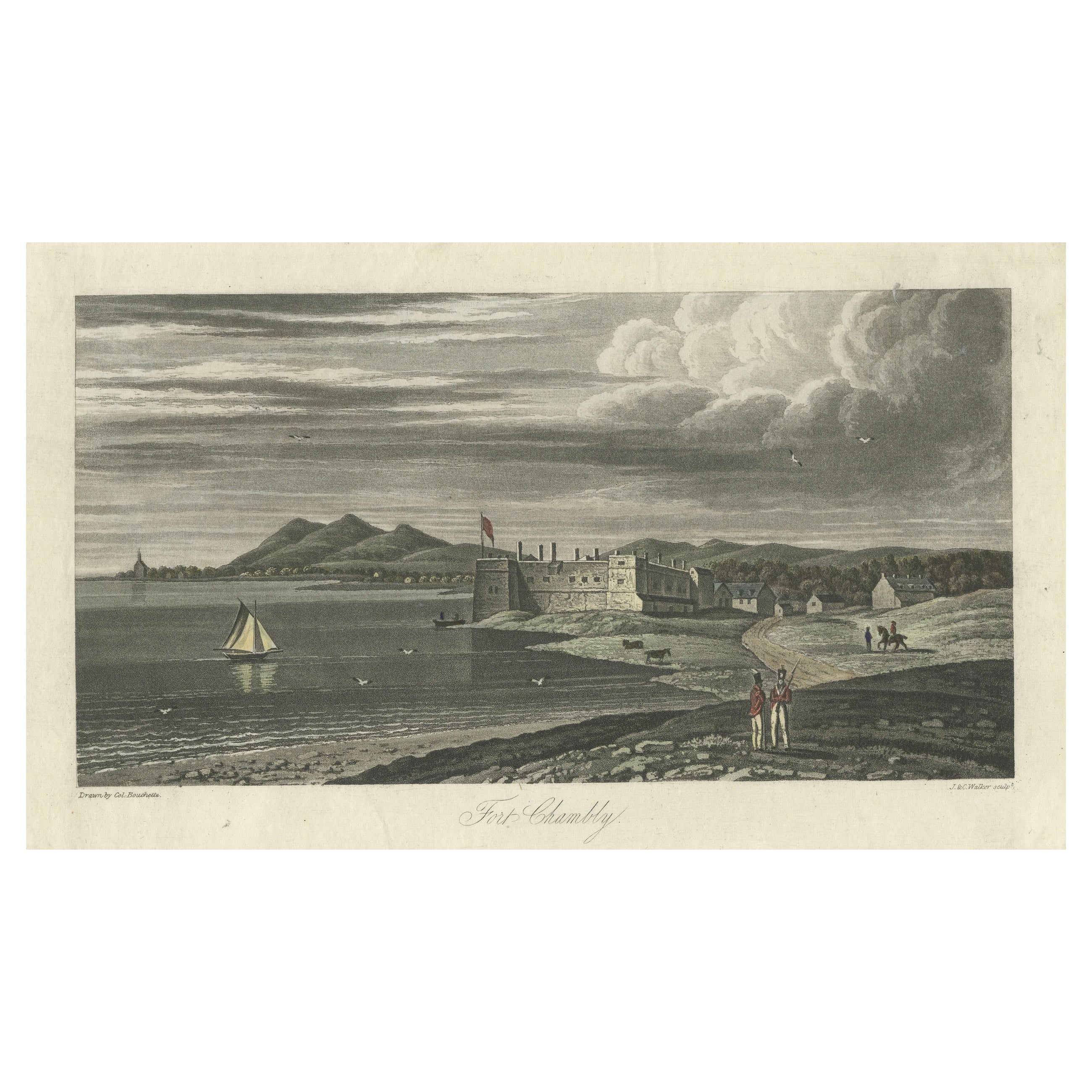 Historic Views of Fort Chambly: A Timeless Canadian Landmark Engraved in 1814