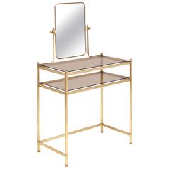 French 1940 Gilt Brass Vanity