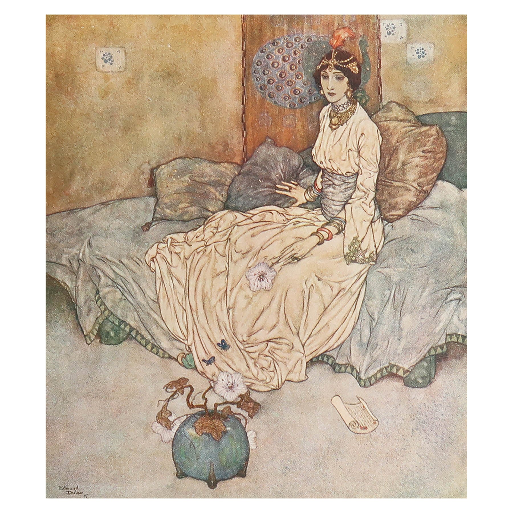 Stampa originale d'epoca di Edmund Dulac, C.C. 1930