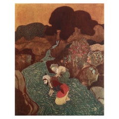 Original-Vintage-Druck von Edmund Dulac, um 1930