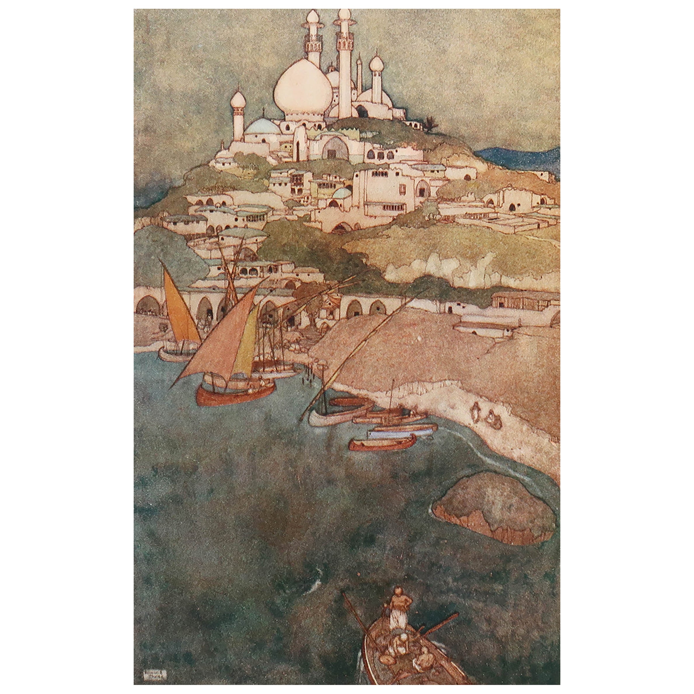 Stampa originale d'epoca di Edmund Dulac, C.C. 1930