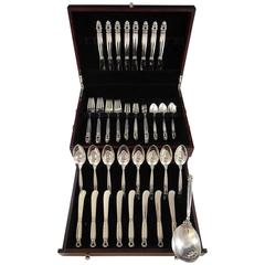 Acorn by Georg Jensen Sterling Silver Dinner Flatware Set for 8 Service 65 Pcs