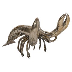Large Silver plated lobster sculpture