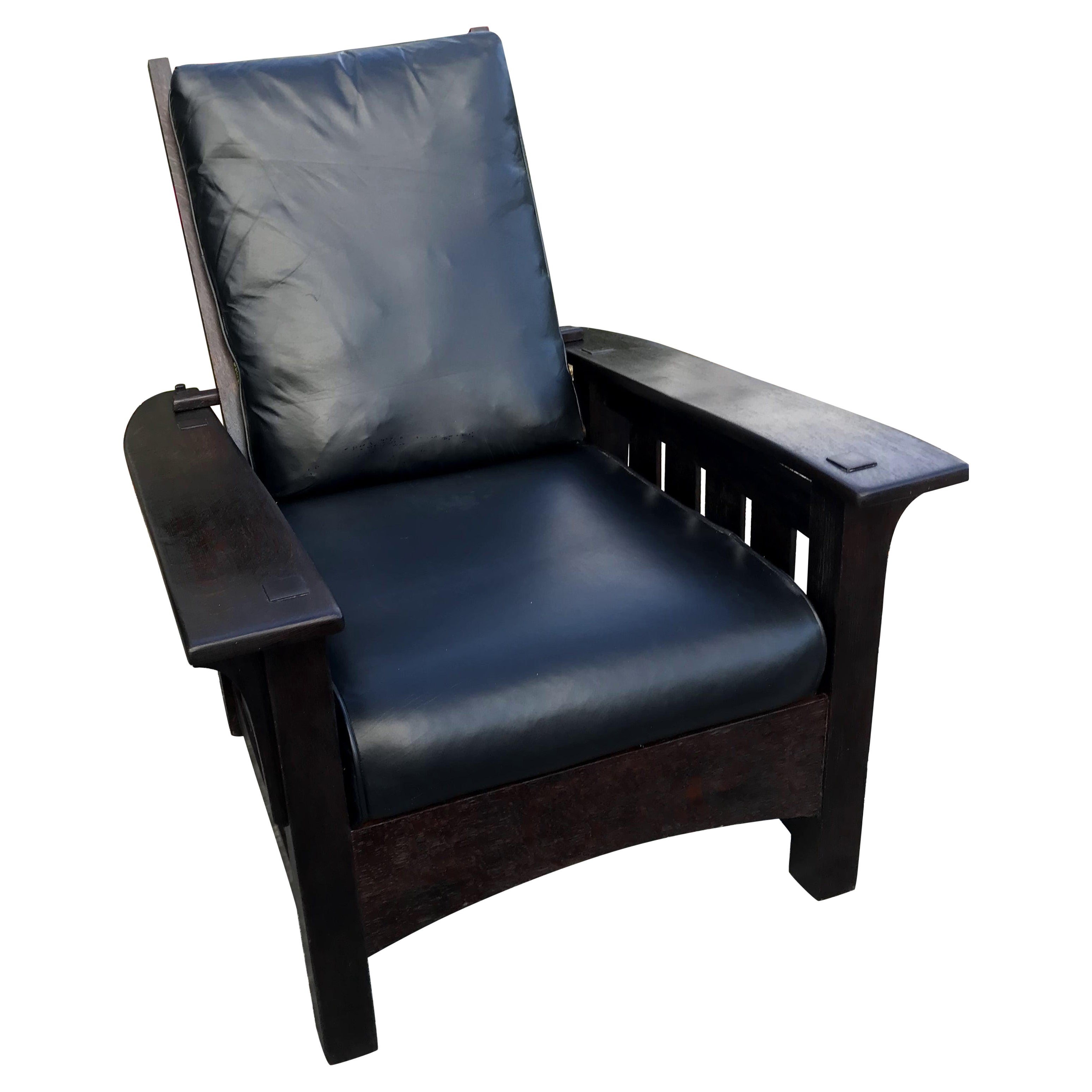 Superb Antique Morris Chair by Sikes Chair Co.