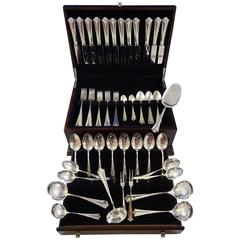 Town Hall by David Andersen Norwegian Sterling Silver Flatware Set Service 80 Pc 5