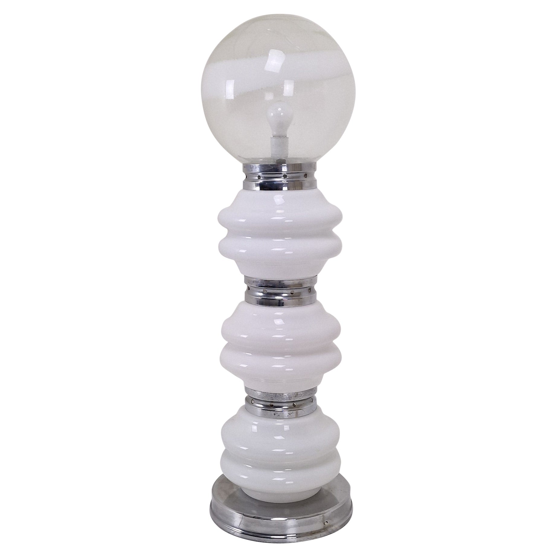 Lampada da terra italiana di Murano di Carlo Nason in 3 colori, anni '70