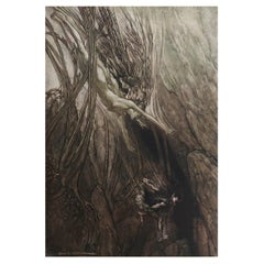 Original Vintage Print by Arthur Rackham, 1910.