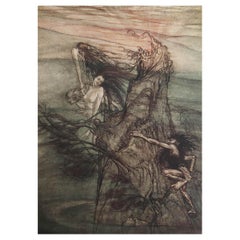 Original Vintage Print by Arthur Rackham, 1910.