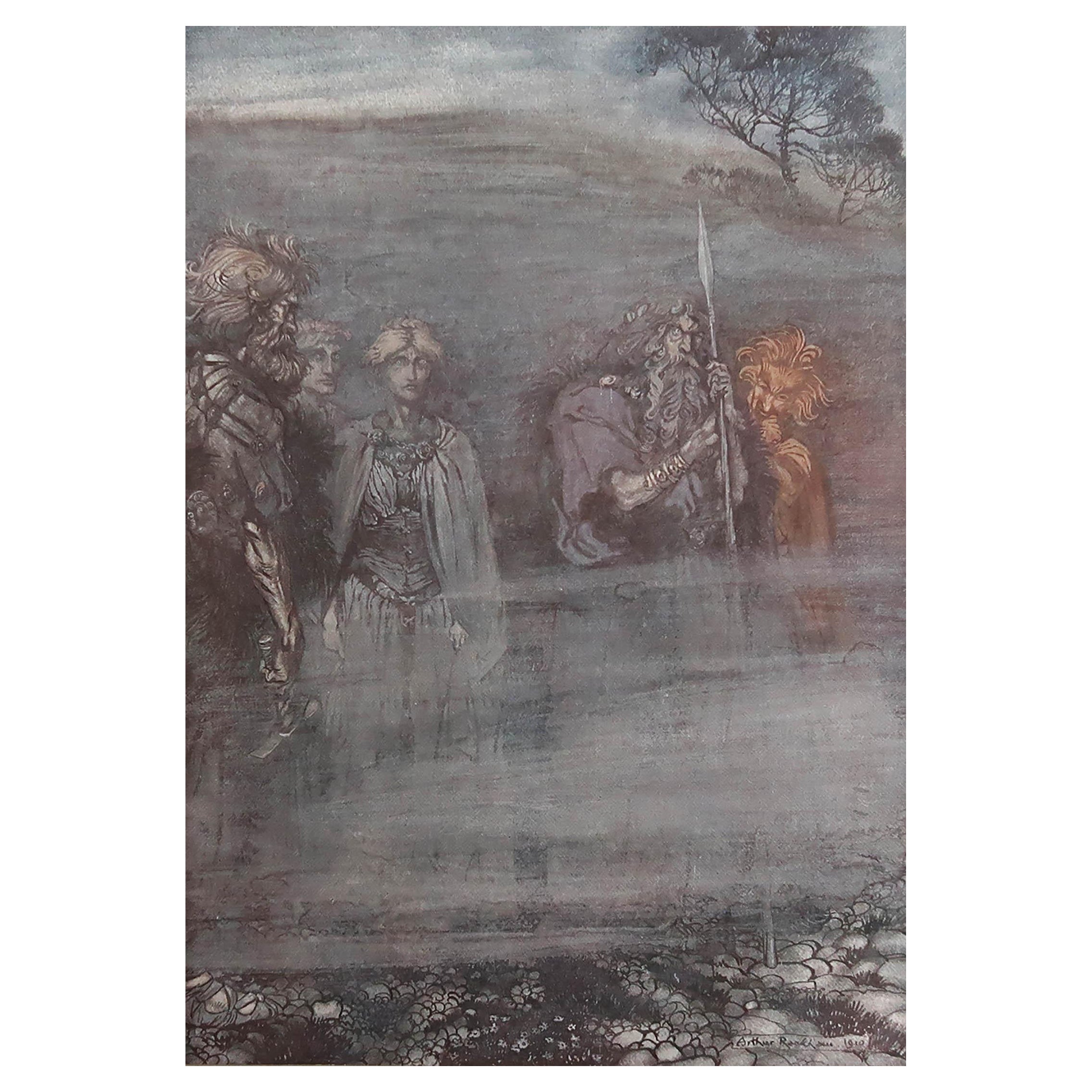 Original Vintage Print by Arthur Rackham, 1910. For Sale