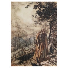 Original Vintage Print by Arthur Rackham, 1910.