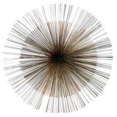 41" Curtis Jere Escultura de pared abstracta Brutalista Pom Pom de metal mezclado