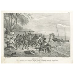 Fishing at Jervis Bay, Australia: Astrolabe Sailors and Indigenous People, 1836