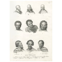 Portrait Study of Indigenous People of New Holland (modern-day Australia), 1836