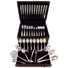 Ritmo de Plata de International Sterling Juego de Cubiertos 12 Servicios 79 Piezas