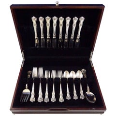 Memory Lane by Lunt Sterling Silver Flatware Set 8 Service 34 Pieces
