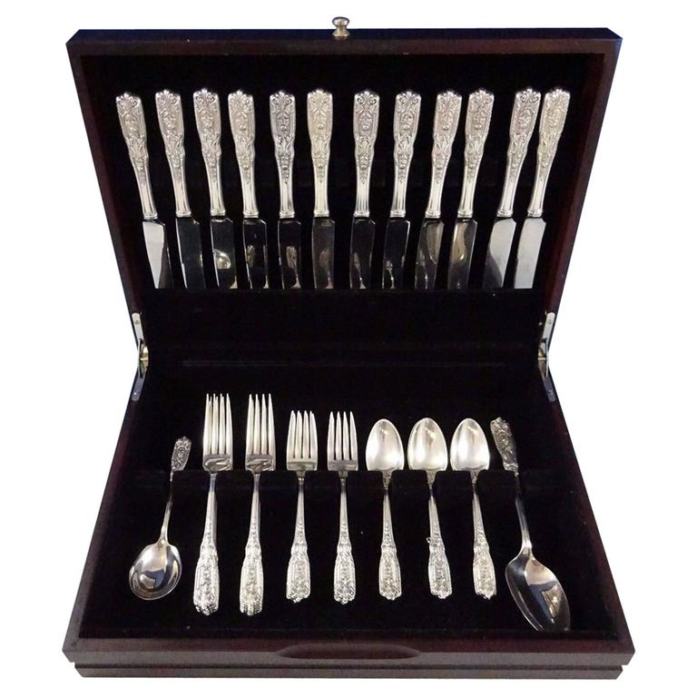 Milburn Rose by Westmorland Sterling Silver Flatware Set 12 Service 50