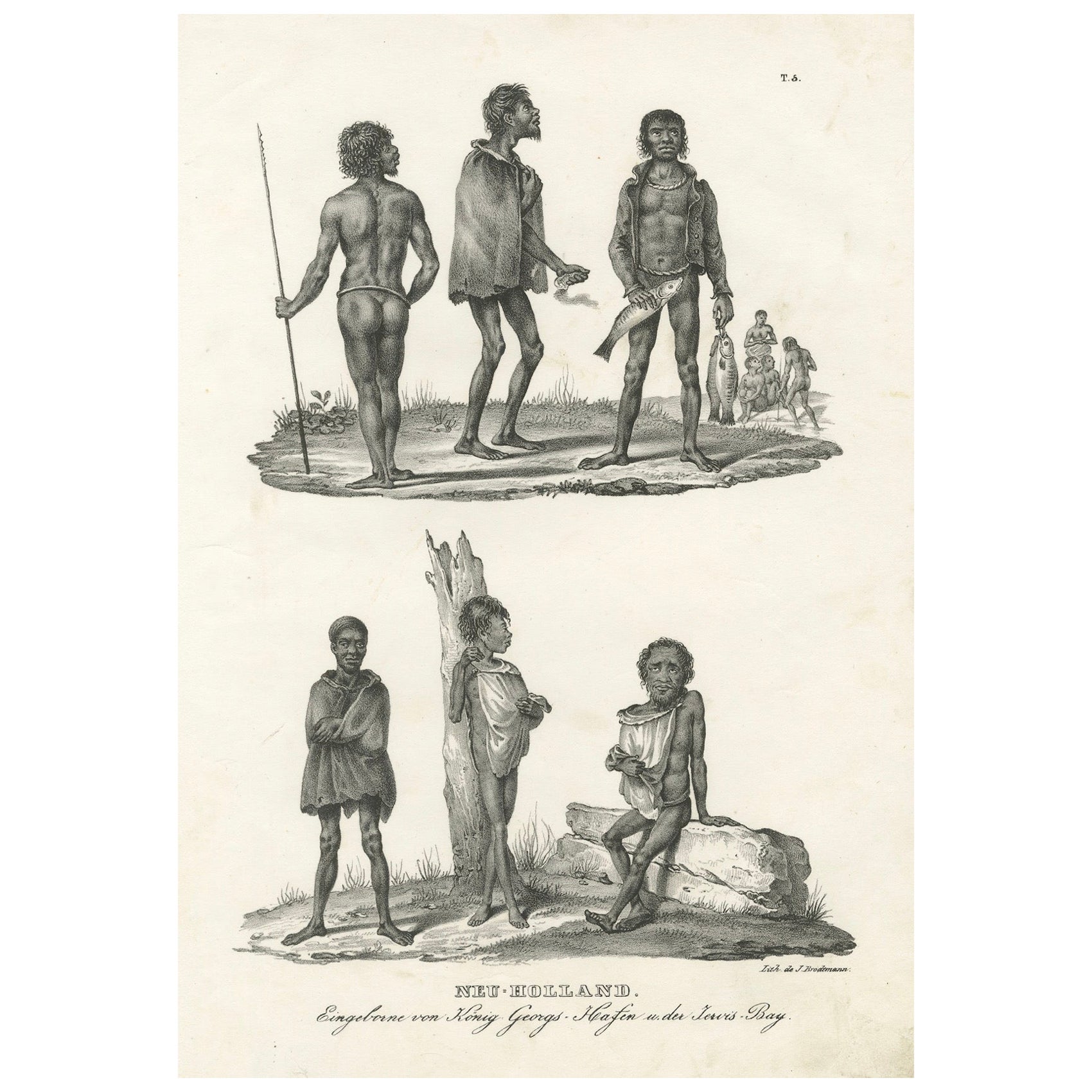 Indígenas de King George's Harbour y Jervis Bay, Nueva Holanda, 1836