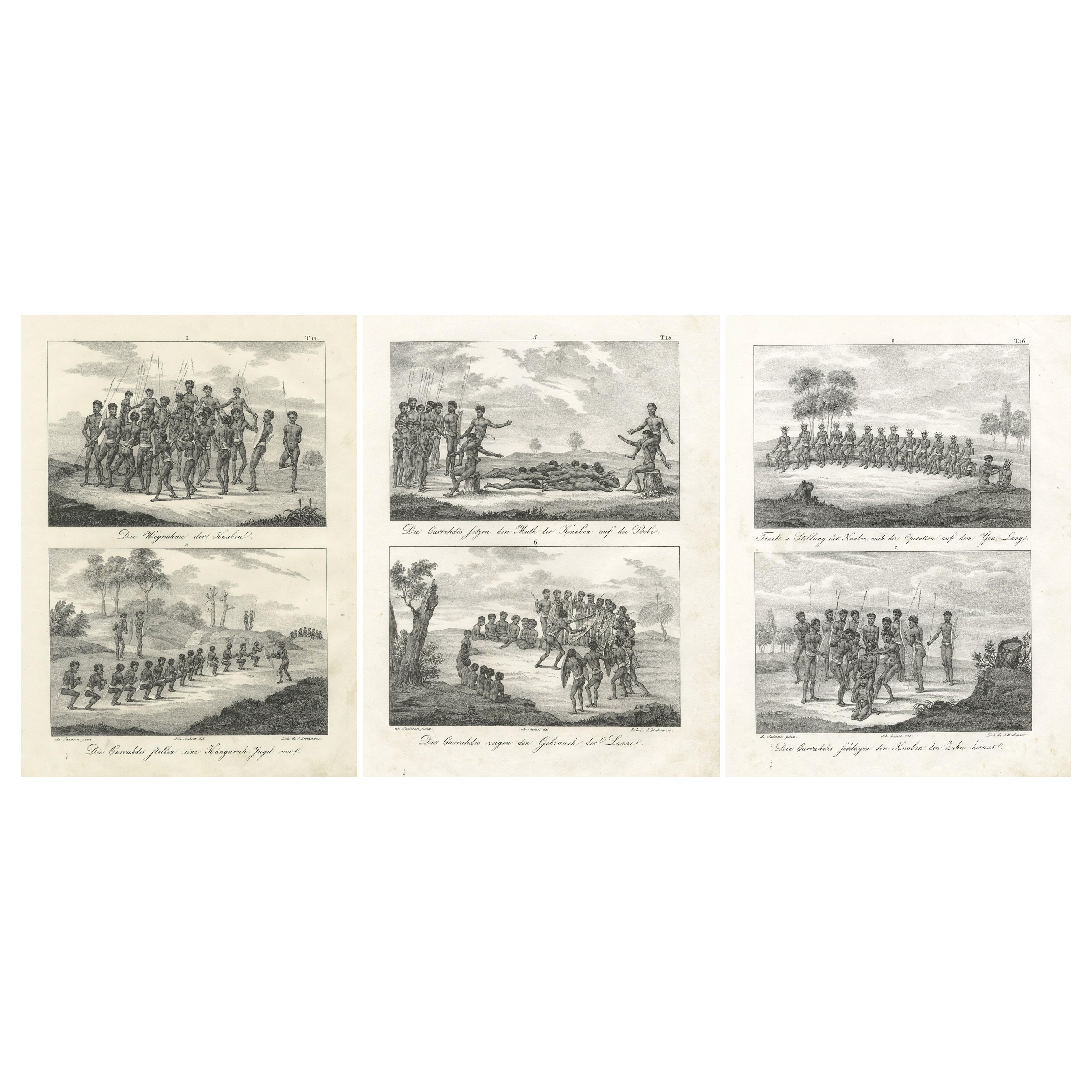 Prácticas Ceremoniales y Rituales de los Indígenas Australianos en Nueva Holanda, 1836