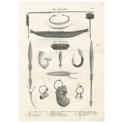 Manufatti della Nuova Olanda e della Nuova Zelanda: Strumenti, ornamenti, oggetti culturali, 1836