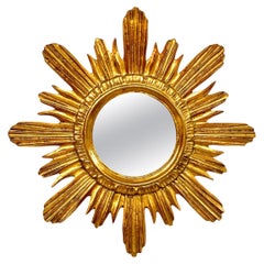 Giltwood Sunburst-Spiegel