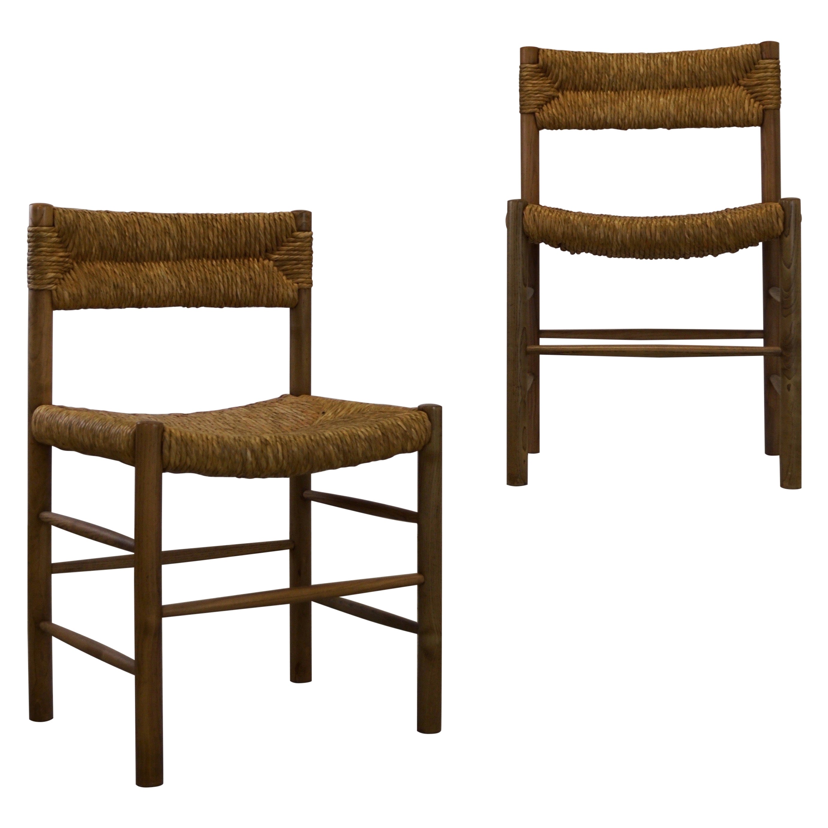 2 chaises Dordogne de Robert Sentou pour Charlotte Perriand - 1950