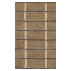Alfombra de estilo escandinavo Rug & Kilim de rayas beige-marrón, negras y blancas