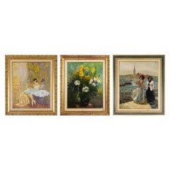 Set of Russian Impressionist Paintings, Early 20th Century