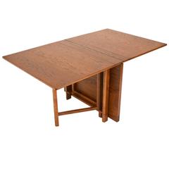 Vintage Bruno Mathsson 'Maria' Gate Leg Dining Table